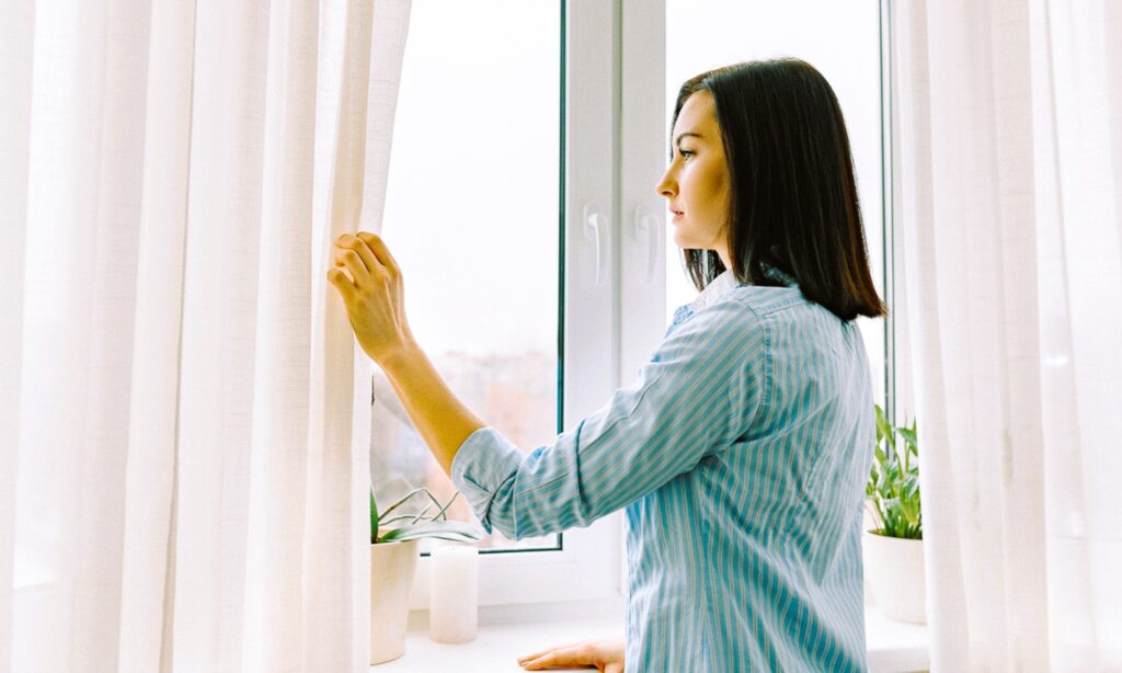 girl at the window